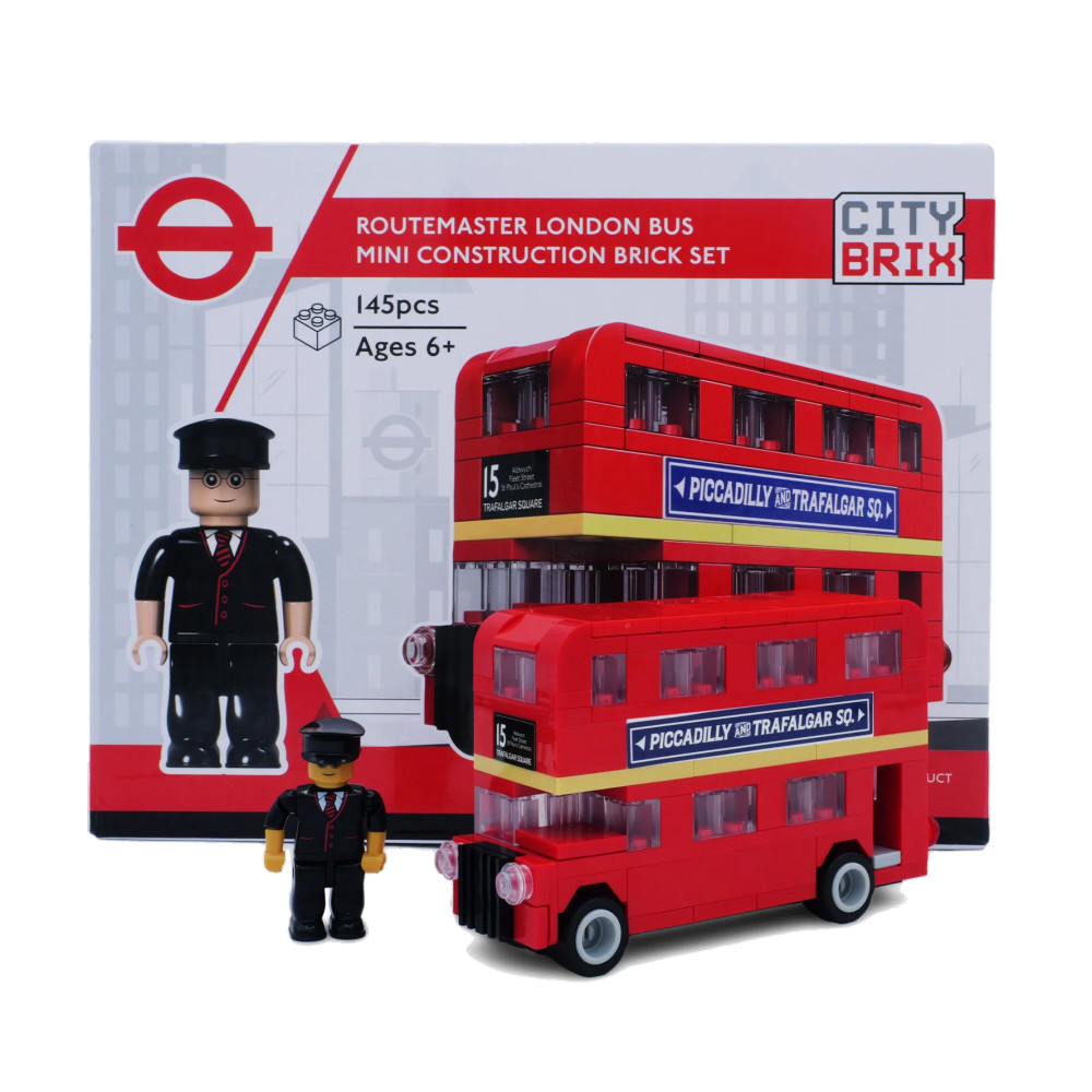 CityBrix Routemaster London Bus Mini Construction Brick Set 145 pcs (22x17x4cm) (6+ YRS)