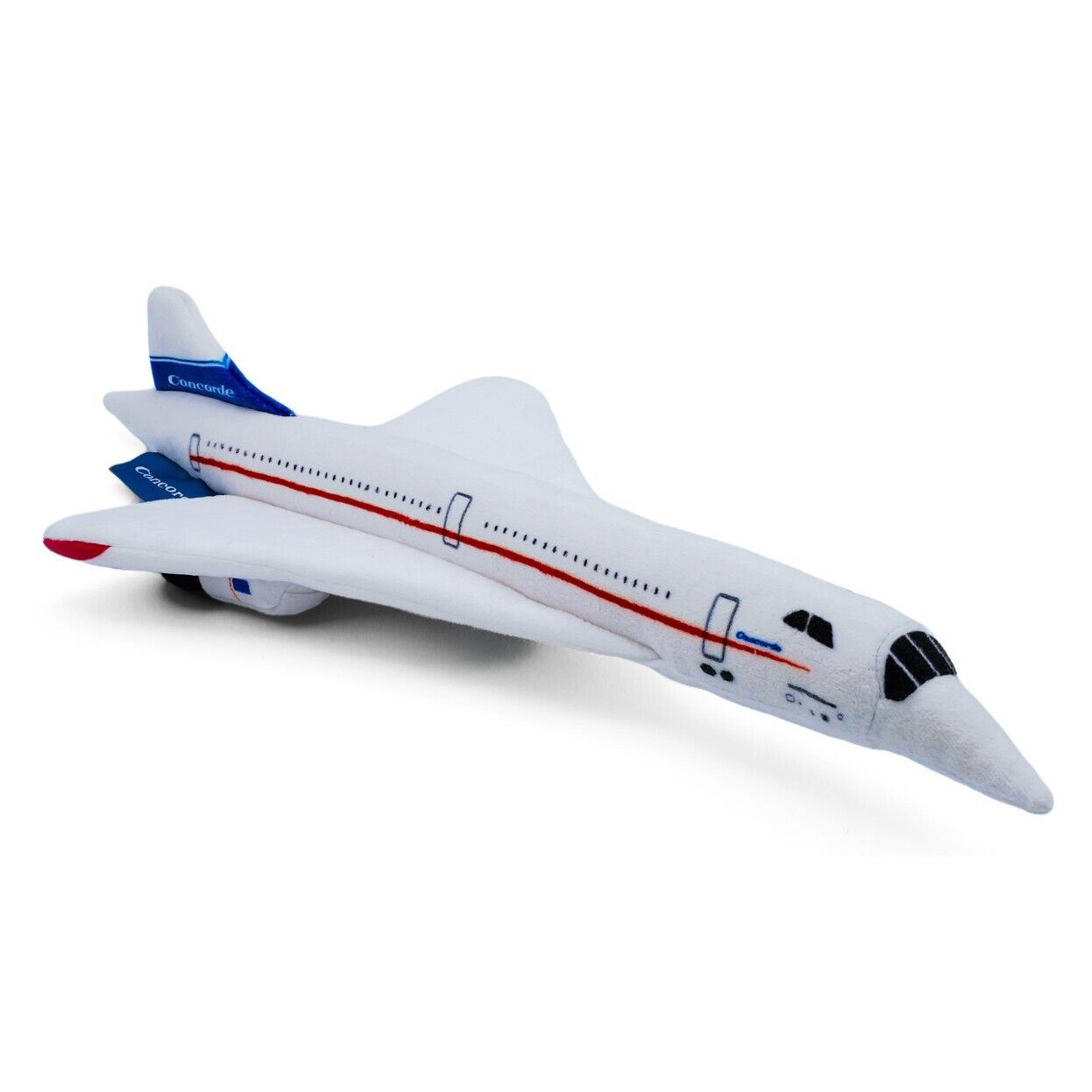Concorde Supersonic Jet Plush Soft Toy (44 x 20 x 9.5cm)