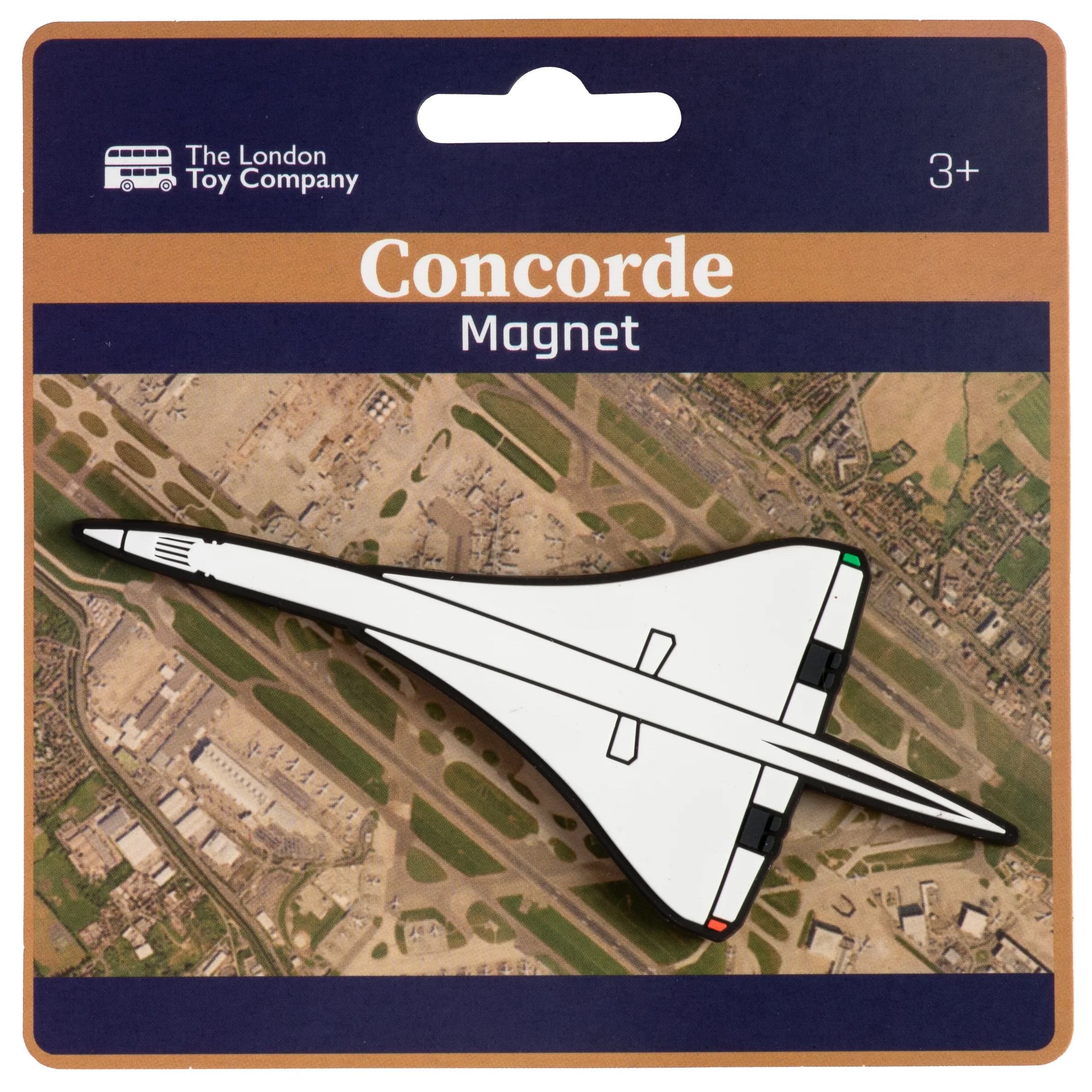 Concorde Rubber Magnet on Hanger Card (9 x 4 x 1cm) (NEW)