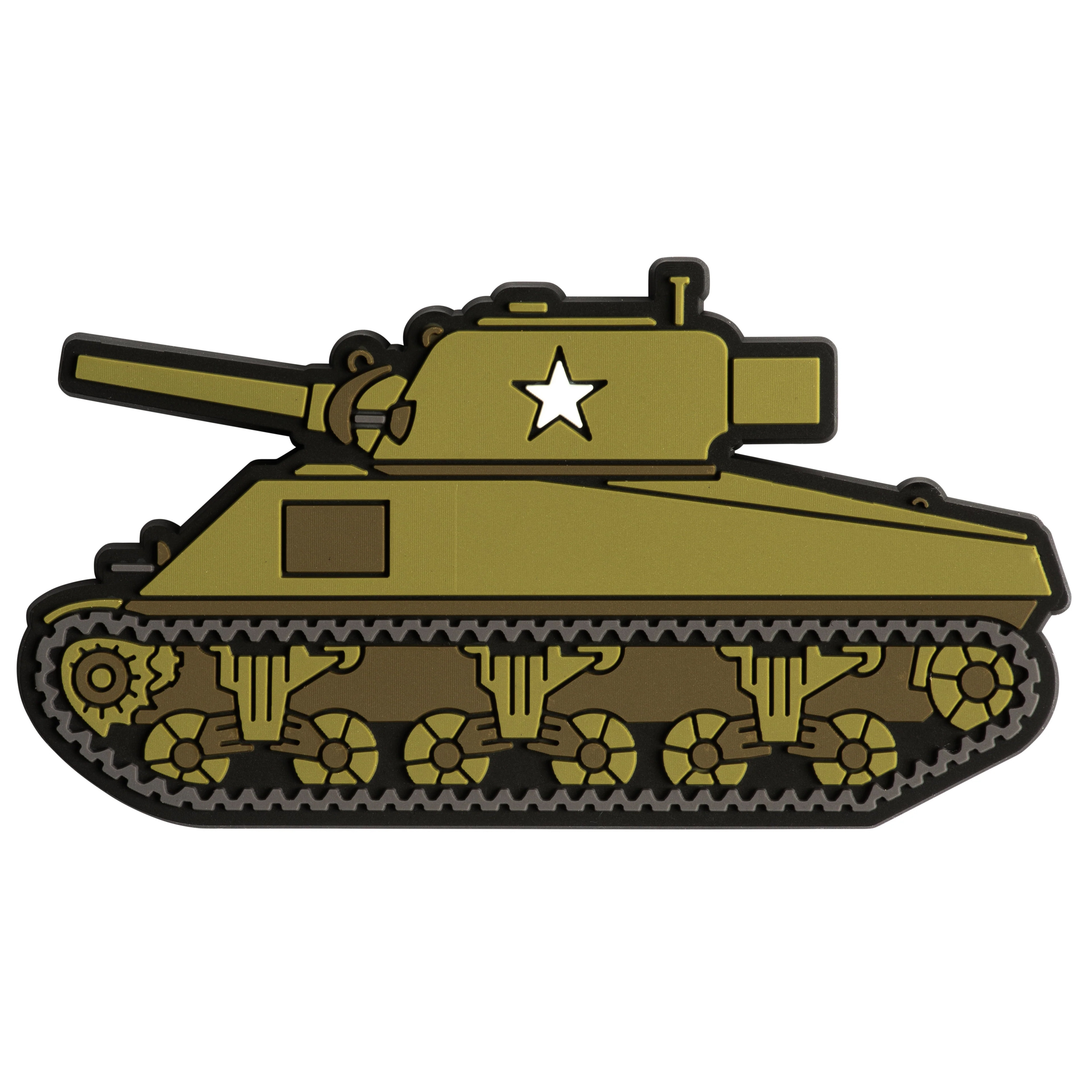 Sherman Tank Rubberised PVC Magnet in Cello Bag (9 x 4cm) (NEW)
