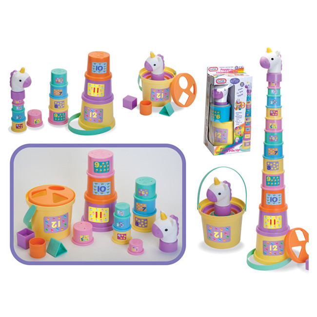Poppy the Unicorn Pile Up Stacker Toy (15x32x15cm) (12 MTHS+) (Due In)