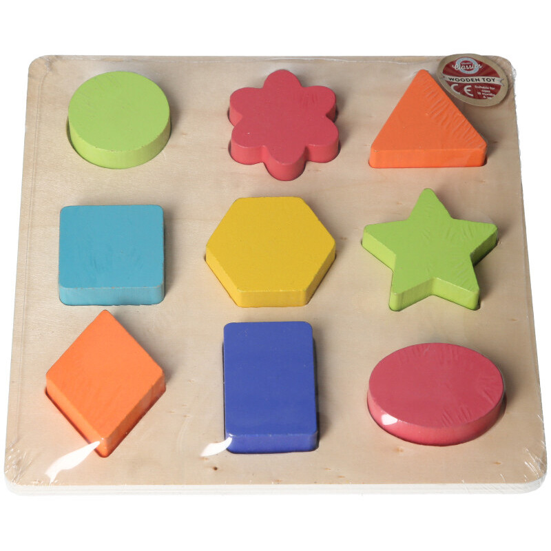 Wooden Shape Sorter Toy (26x24x2cm) (18 MTHS +)