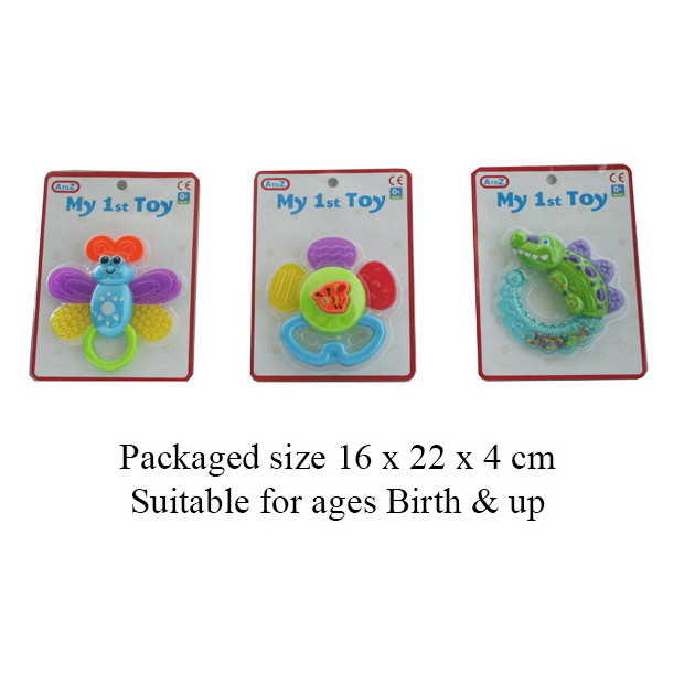 My 1st Toy Rattle Teether (asstd.) (16x22x4cm) (0 MTHS+) (E.O.L.) - SAVE 20% !!