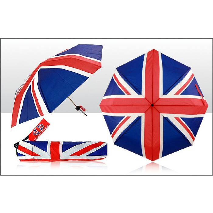 Union Jack Collapsible Umbrella with Cover