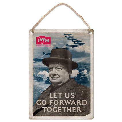 Metal Dangler (IWM): Winston Churchill - "Let Us Go Forward Together"