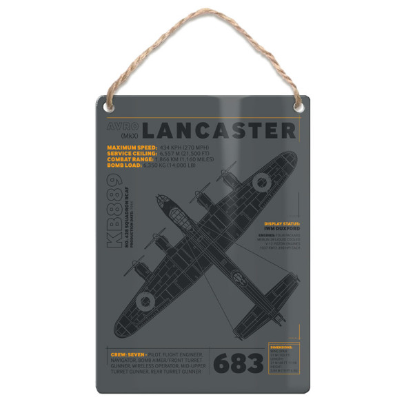 Metal Dangler (IWM): Lancaster - Technical