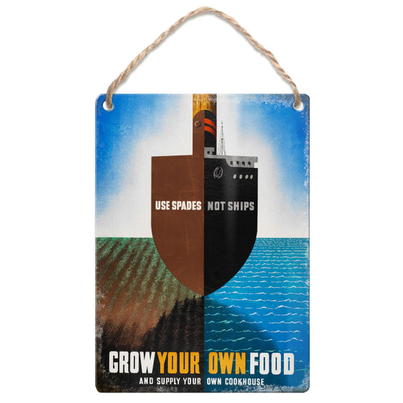 Metal Dangler (IWM): Grow Your Own Food