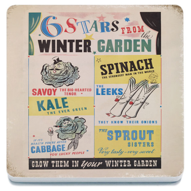 Melamine Coaster (IWM): Grow Them In Your Winter Garden