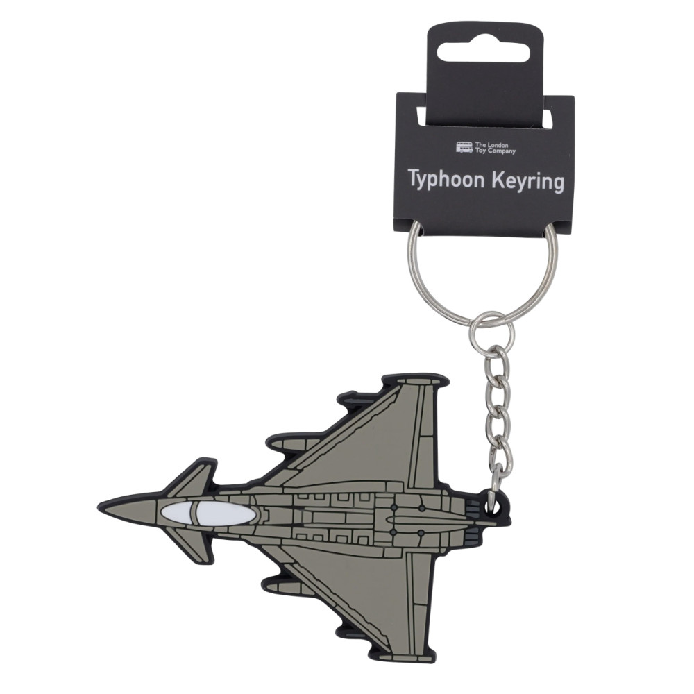 Typhoon Rubberised PVC Keyring on Hanger Card (7 x 6cm)