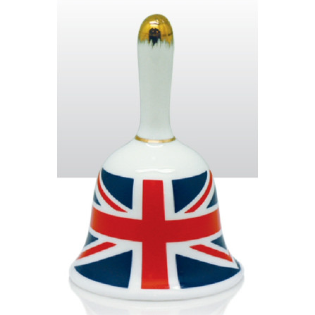 Union Jack Ceramic Bell 10.5 cm (E.O.L.) - SAVE 45% !!