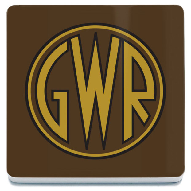 Melamine Coaster (100x100mm) (RL): G.W.R. Crest (NEW)