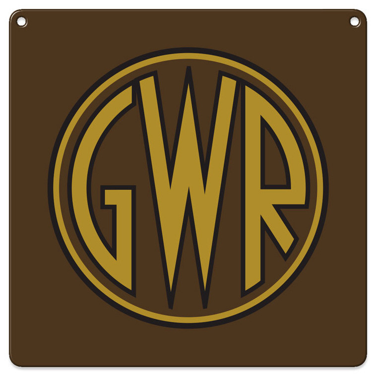 Wooden Coaster (100x100mm) (RL): G.W.R. Crest (NEW)