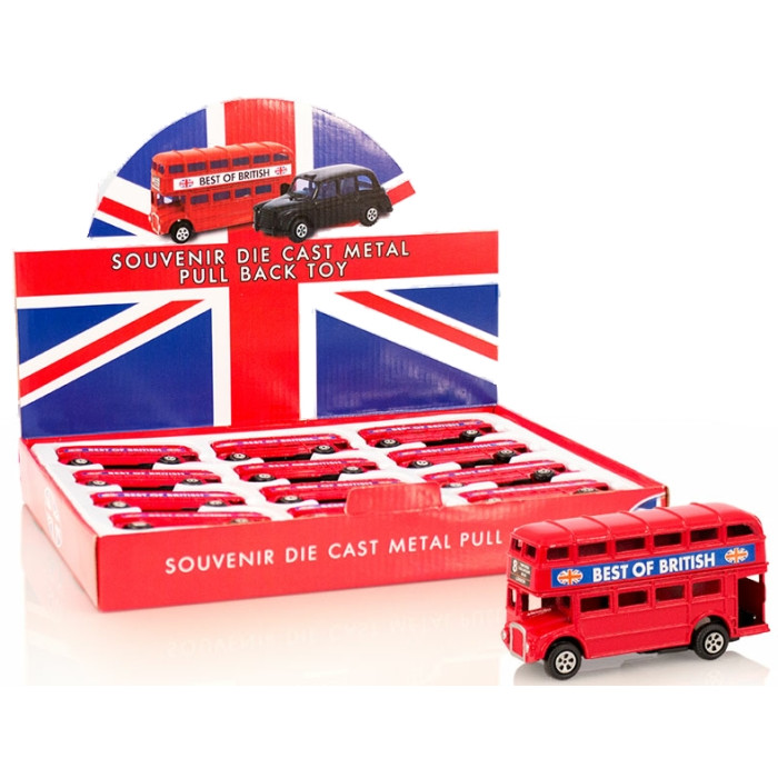 Red London Bus D/C P/B Model - 9cm (display box)