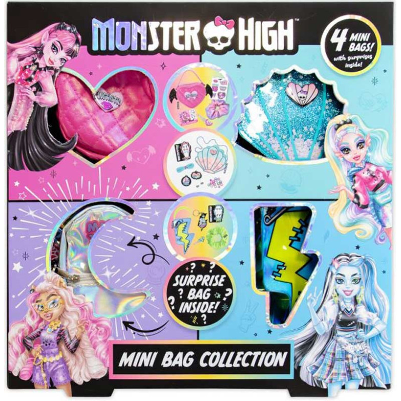 Monster High Mini Bag Collecrtion 4-Pack (33x33x7cm) (6+ YRS) (Due In)