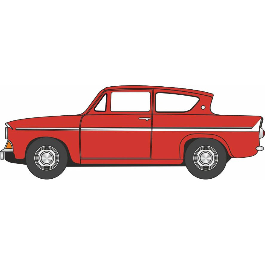 Ford Anglia 105E - Monaco Red (1:76) (NEW) (Due Q2/2026)