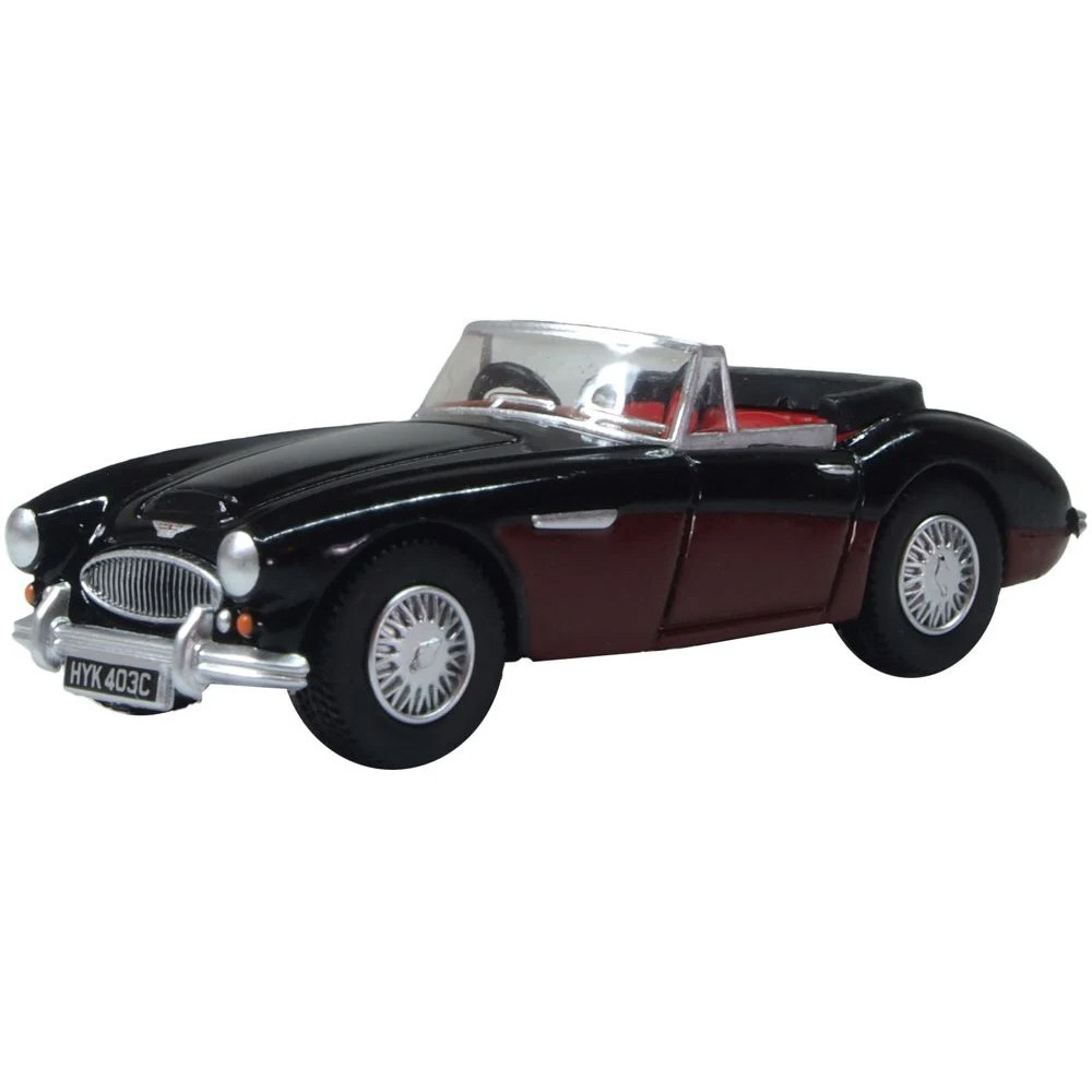 Austin Healey 3000 - Black/Burgundy (1:76)
