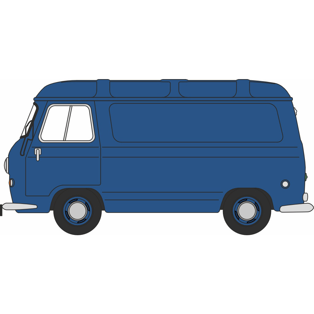 Austin-Morris J4 Van - Blue (1:76) (NEW)