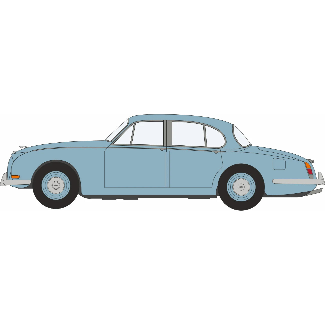 Jaguar S Type - Opalescent Silver Blue (1:76) (NEW) (Due Q1/2027) (ADV-R)
