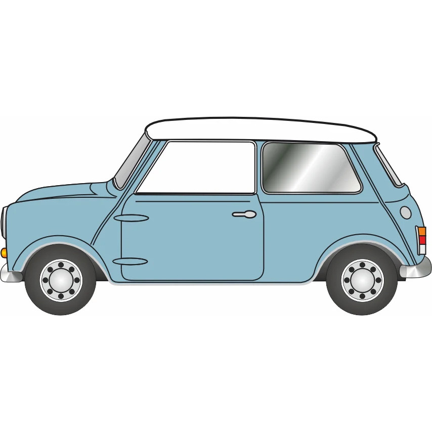 Austin Mini - Speedwell Blue (1:76) (NEW)