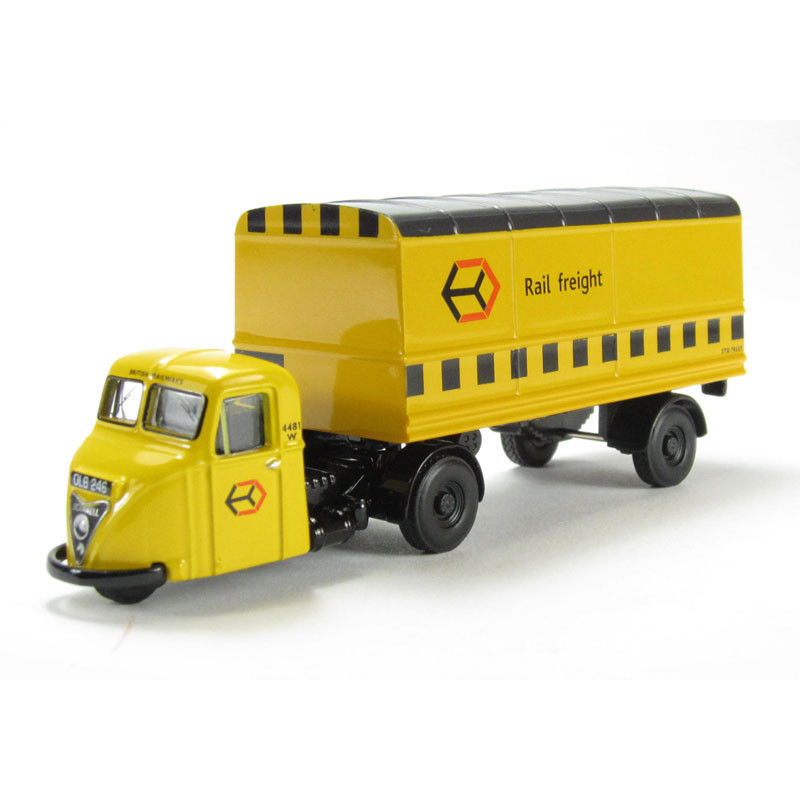 Scammell Scarab Van Trailer - Railfreight Yellow (1:76)