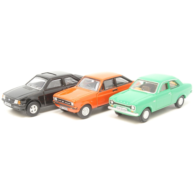 Ford Escort 3 Piece Set - Mk1/Mk2/XR3i (1:76)