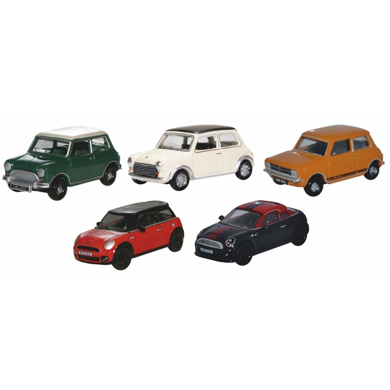 Mini 5 Piece Set - Classic/Cooper S/1275GT/New/Coupe (1:76)