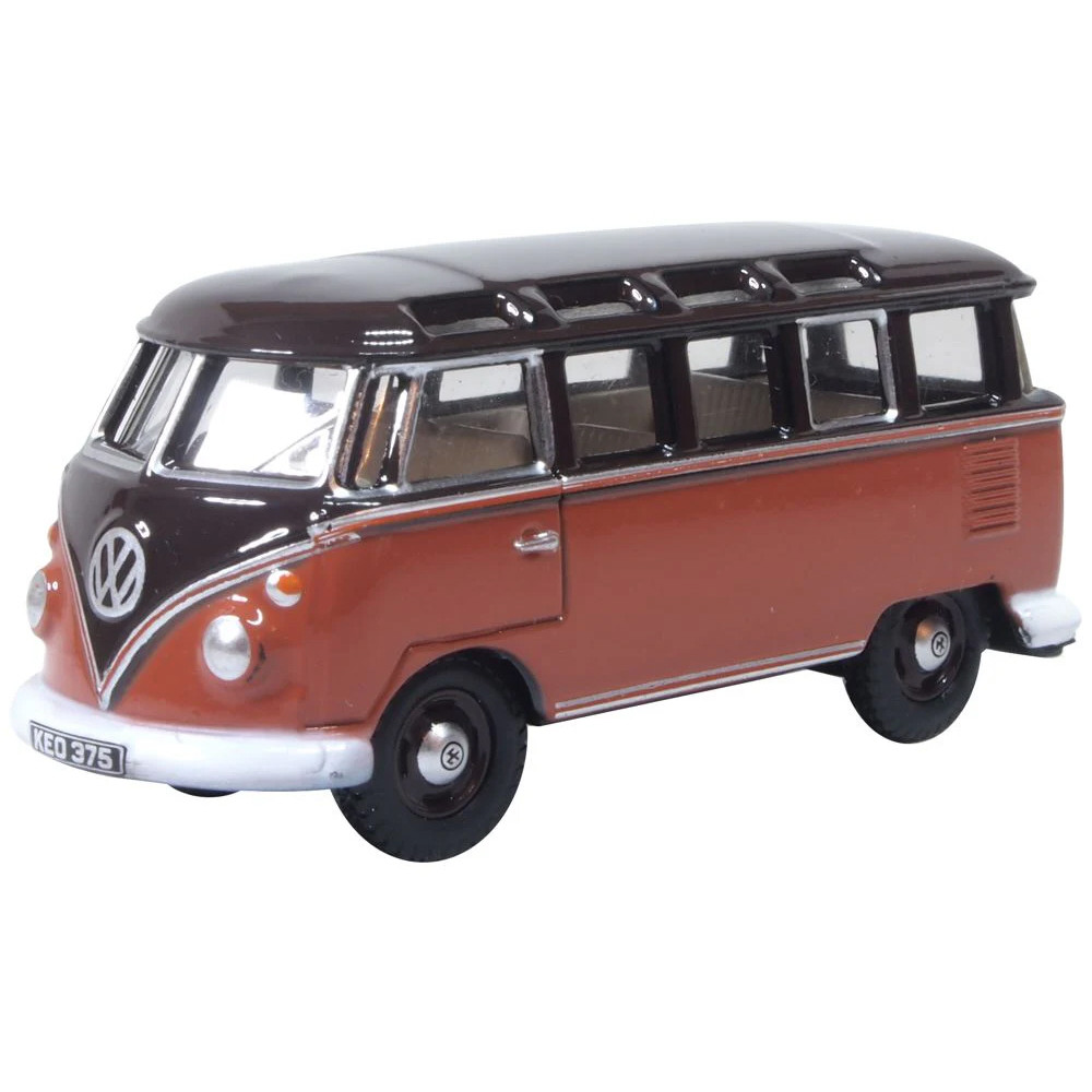 VW T1 Samba Bus - Sealing Wax Red/Chestnut Brown (1:76)