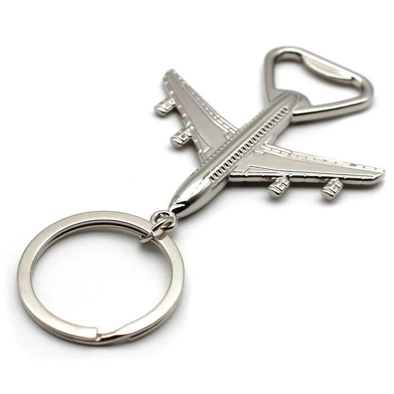 Metal 787 Dreamliner Plane Bottle Opener / Keyring (10.6 x 5.8 x 0.5cm) (NEW)