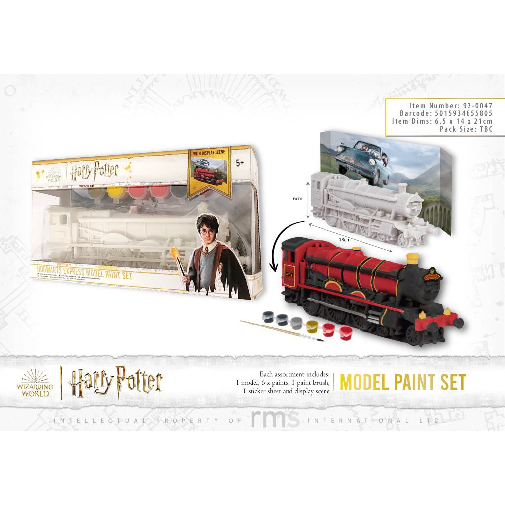 Harry Potter Hogwarts Express Model Paint Set with Display Scene (15x27x7 cm) (5+ YRS)