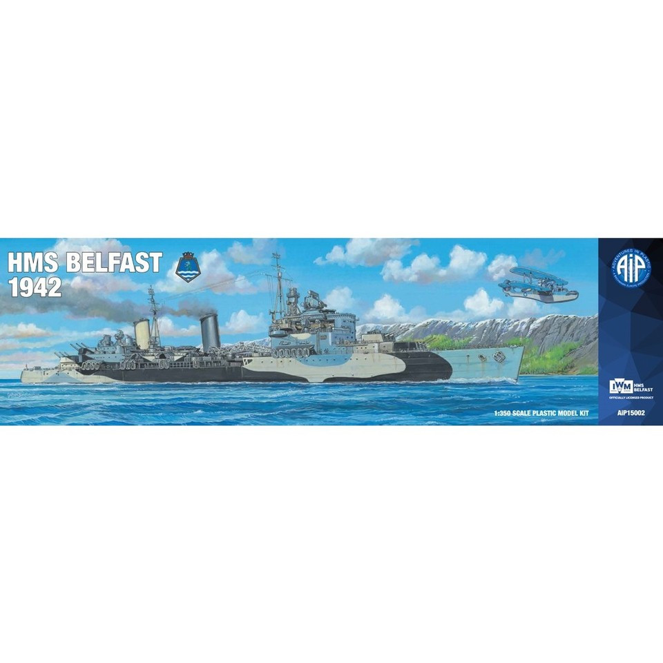 Adventures in Plastic 1:350 Maritime Kit - HMS Belfast 1942 Royal Navy Cruiser (NEW)