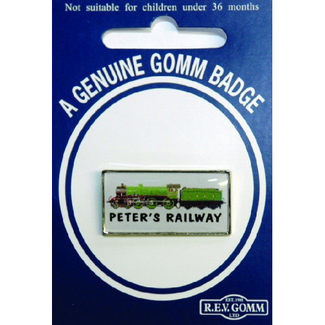 Peter's Railway - Oblong Enamel Badge (30x15mm) (carded)