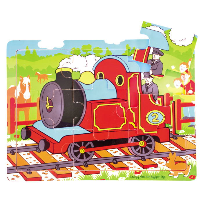 Bigjigs Train 9 Pce Puzzle (300 x 220mm) (2 Yrs+)