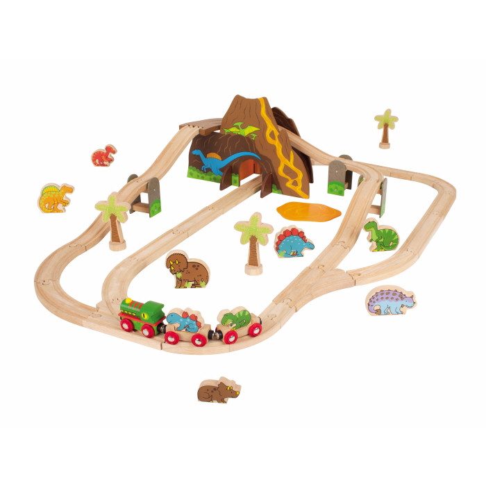Bigjigs Dinosaur Railway Set
