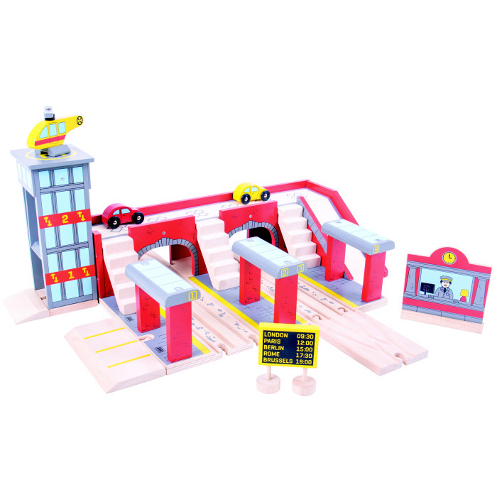 Bigjigs Grand Central Station (E.O.L.) - SAVE 25% !!