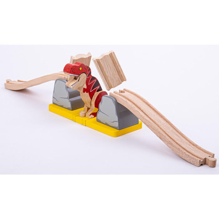 Bigjigs Dino T-Rex Bursting Bridge (E.O.L.) - SAVE 15% !!