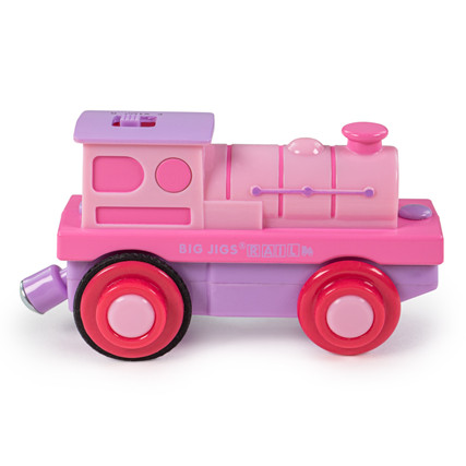 Bigjigs Battery Operated Powerful Pink Loco