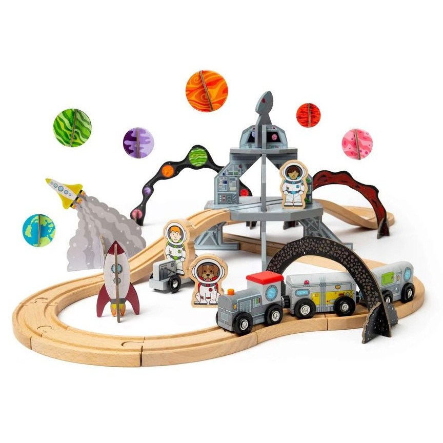 Bigjigs Space Train Set (NEW)