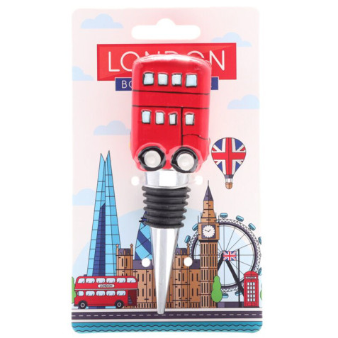 Routemaster Bus Ceramic Bottle Stopper 11cm (carded)