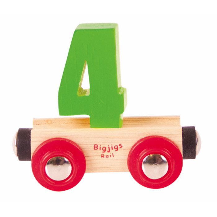 Bigjigs Rail Name Number 4 (E.O.L.) - SAVE 25% !!
