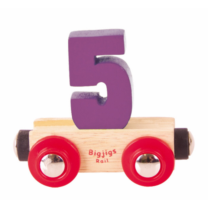 Bigjigs Rail Name Number 5 (E.O.L.) - SAVE 25% !!