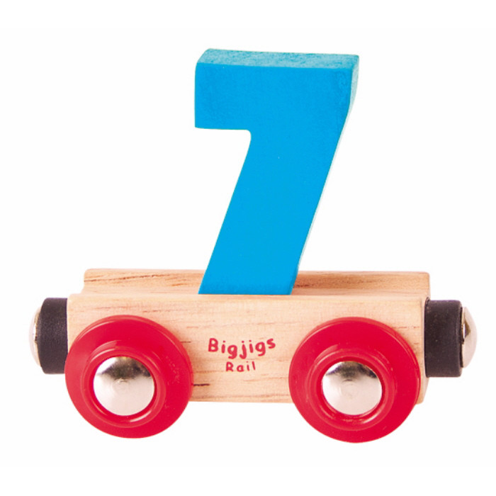 Bigjigs Rail Name Number 7 (E.O.L.) - SAVE 25% !!