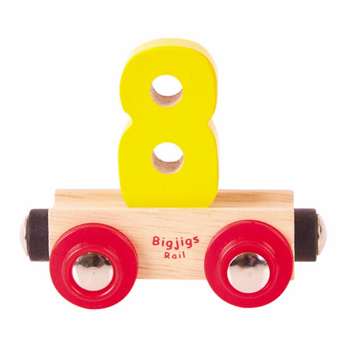 Bigjigs Rail Name Number 8 (E.O.L.) - SAVE 25% !!