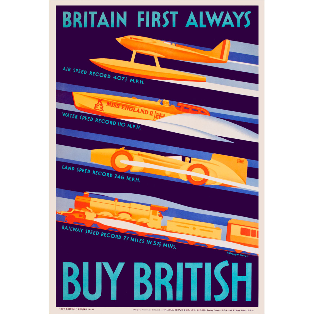 Poster (Spirit of Britain) - Buy British (E.O.L.) - SAVE 15% !!