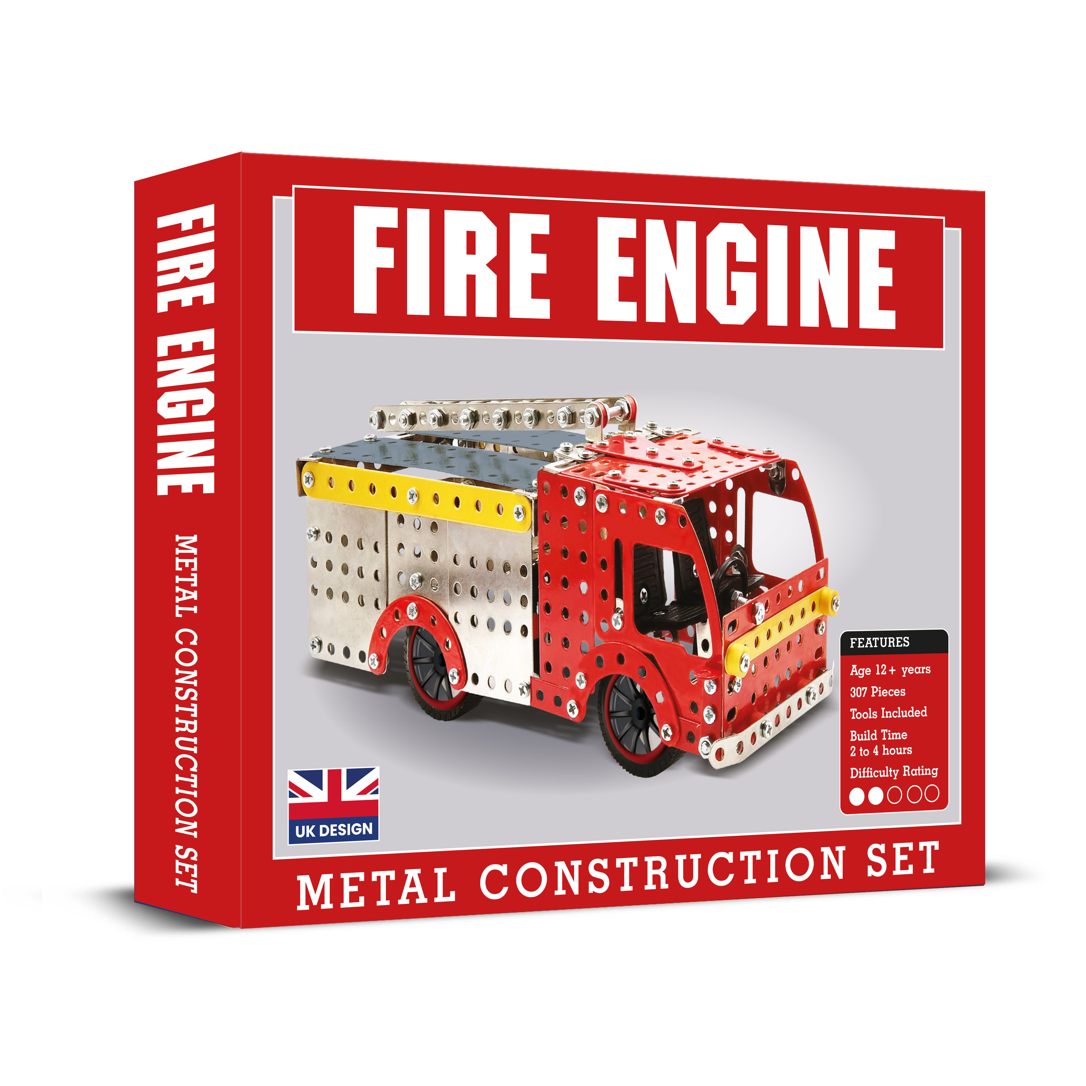 Fire Engine Metal Construction Set (307 Pces) (12+ YRS) (E.O.L.) - SAVE 10% !!