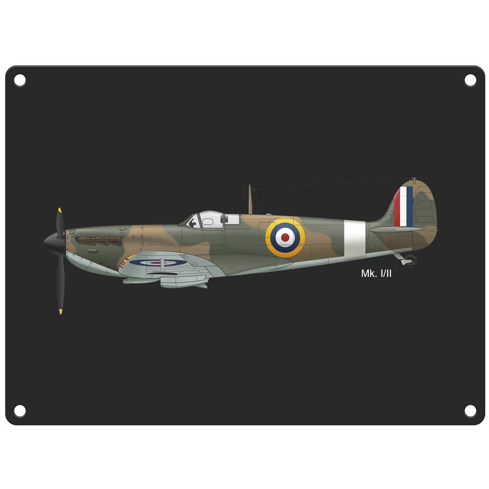 Metal Sign - Spitfire (150x200 mm)