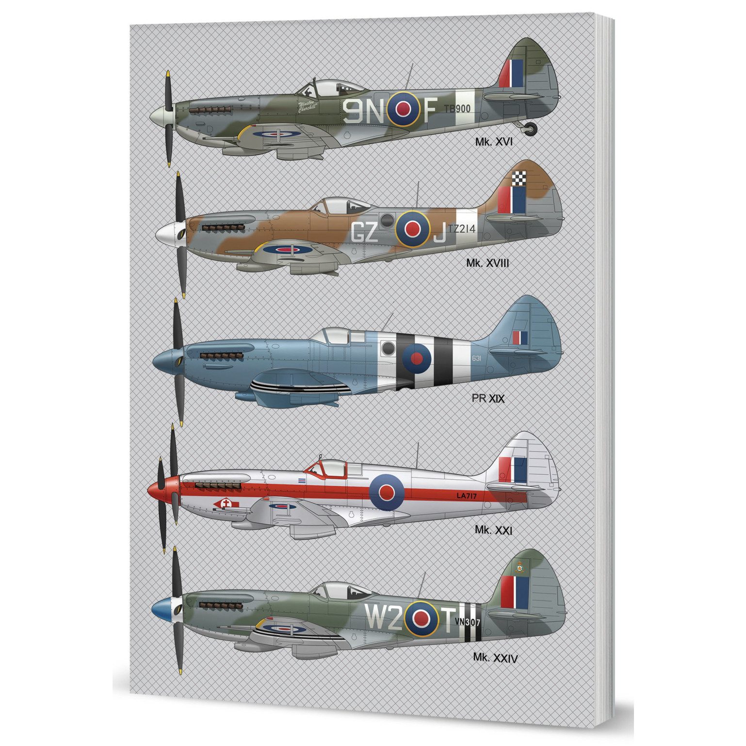 A5 Lined Journal - Spitfire (PB, 80 pages) (May 26)