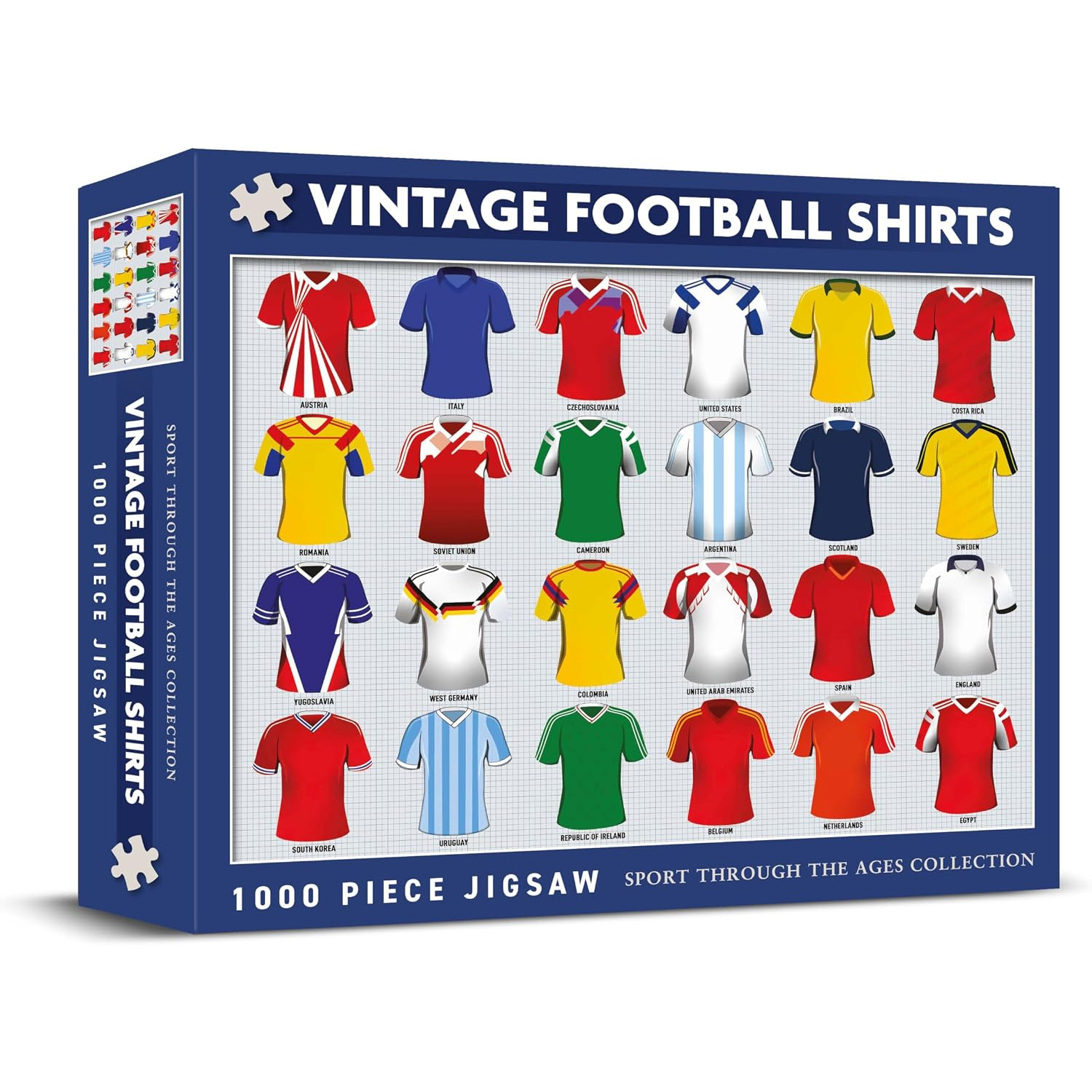 Jigsaw: Vintage Football Shirts (Sport Through The Ages Collection) (1000 Pce) (NEW)