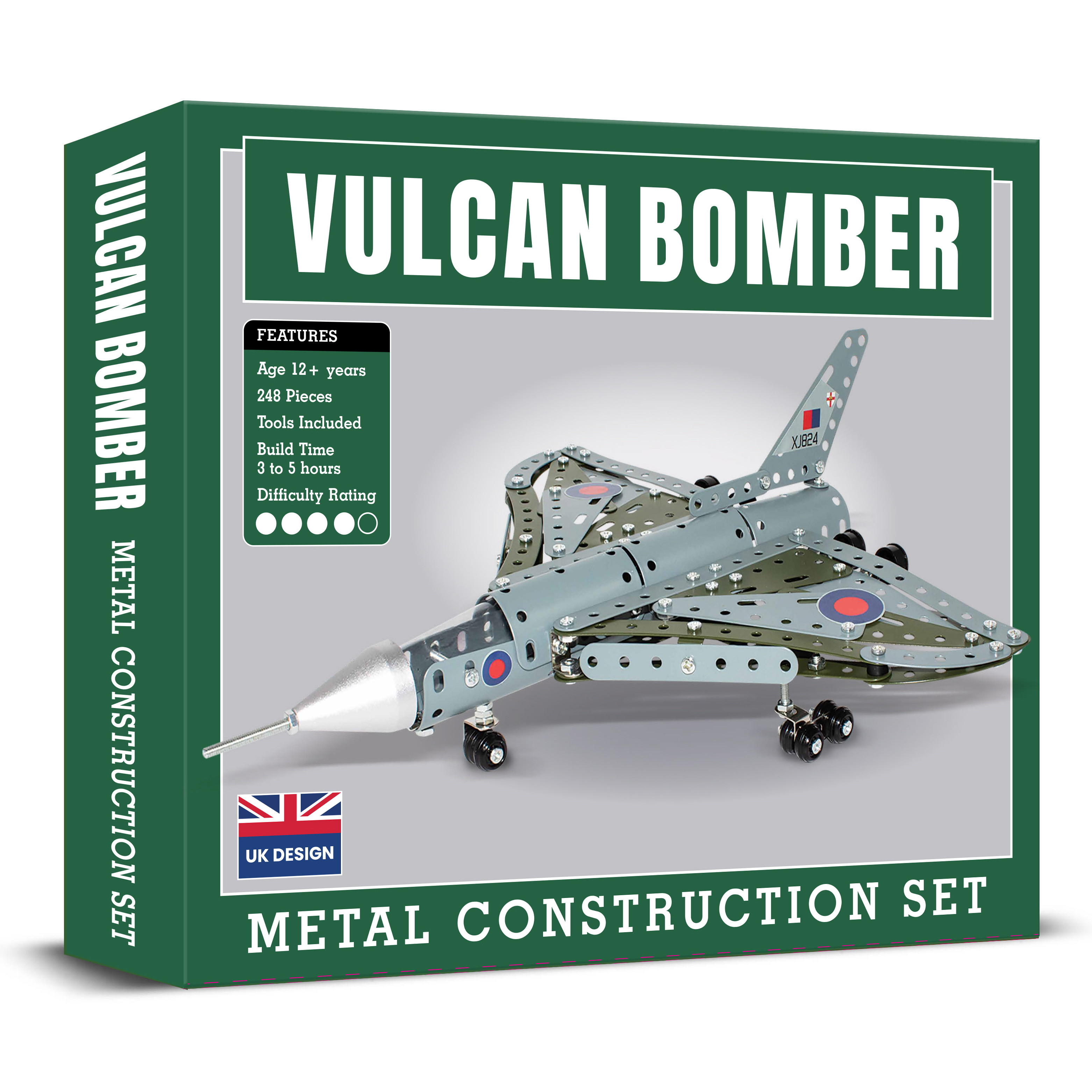 Vulcan Bomber Metal Construction Set (246 Pces) (12+ YRS)