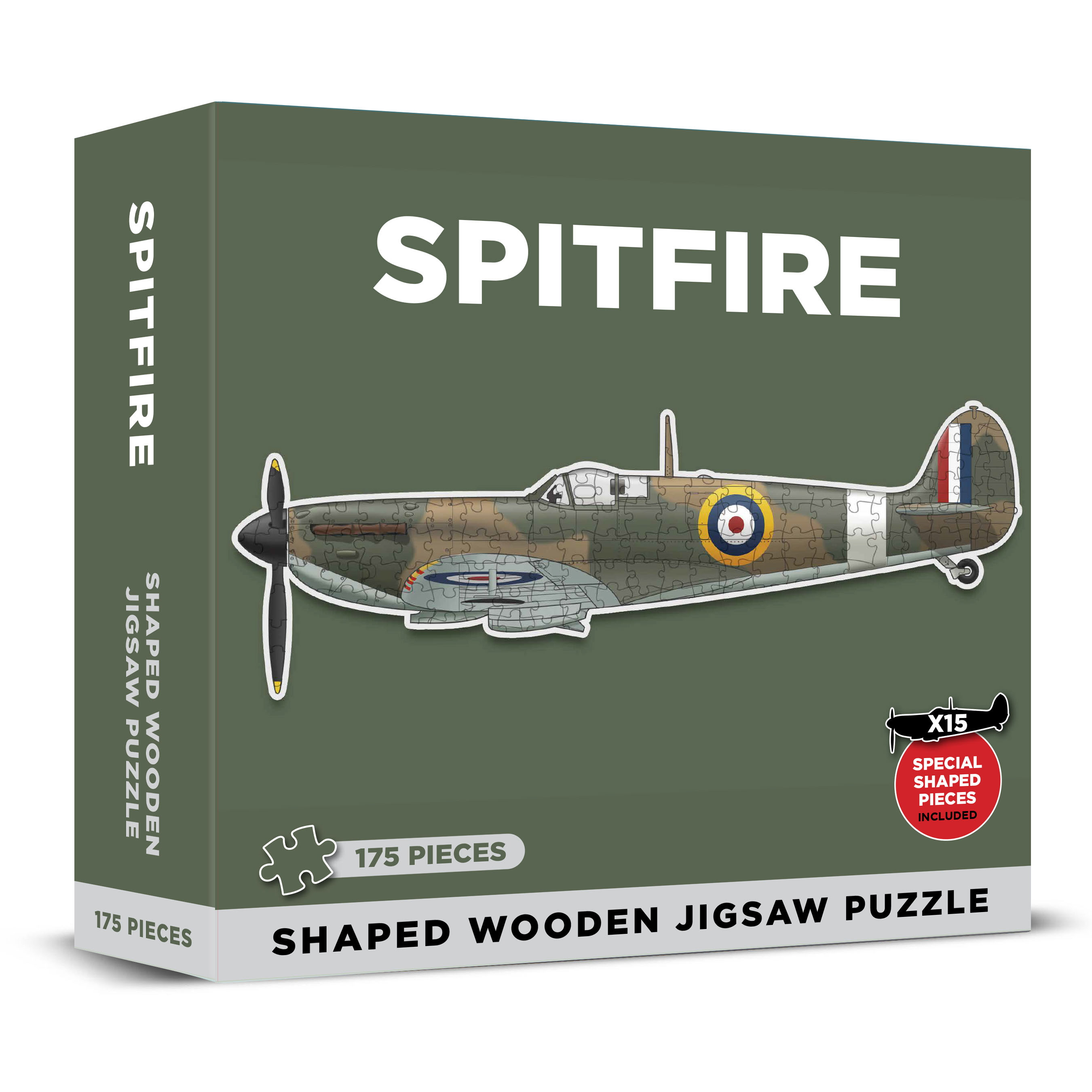 Shaped Wooden Jigsaw: Spitfire (170 Pces)