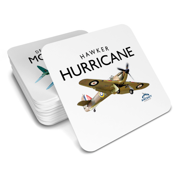 British Aircraft of WWI & WWII Coaster: Hawker Hurricane